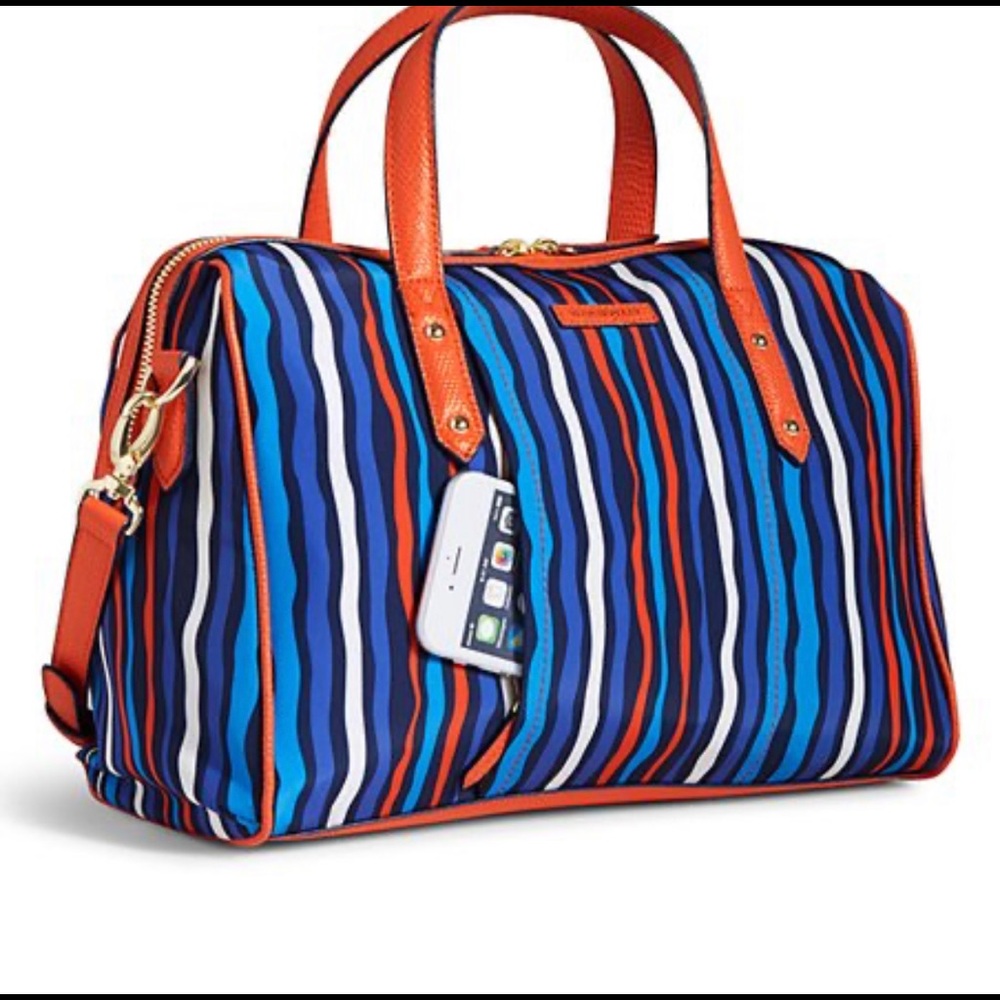 Vera Bradley Preppy Poly Marlo Satchel